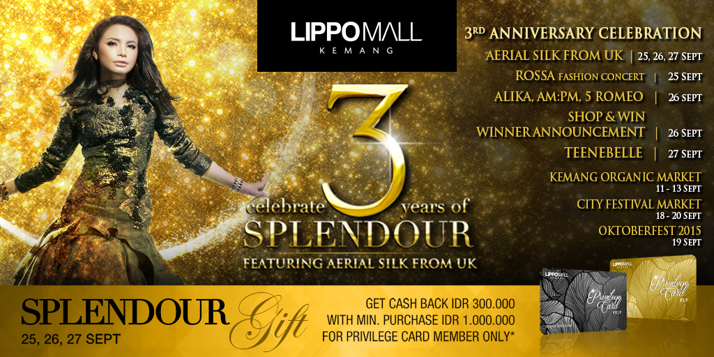 3rd Anniversary Lippo Mall Kemang